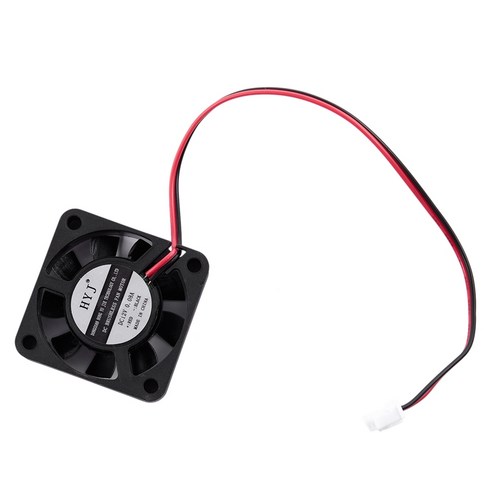 DC 12V 0.1A 2 핀 PC 케이스 CPU 쿨러 냉각 팬 40mm X 40mm X 10mm, 블랙, 실버 톤, 40X40X10MM