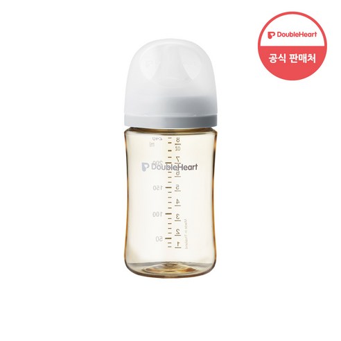 더블하트 PPSU 젖병 트윈팩(2입) 베이직 모먼트 디어프렌즈, 오후의베이지, 160ml, 1개