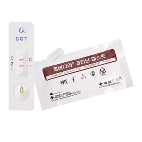 제네디아 코티닌테스트기 니코틴검사 흡연검사 소변검사 1Kit 검사, 10개입