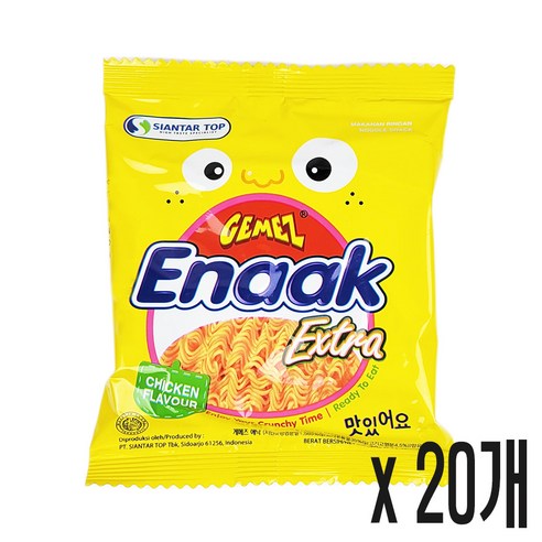 게메즈 에낙 라면 과자, 30g, 20개