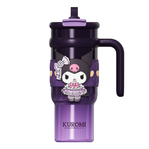 산리오 텀블러 900ml, 1개, 900ml 쿠로미 진한 보라