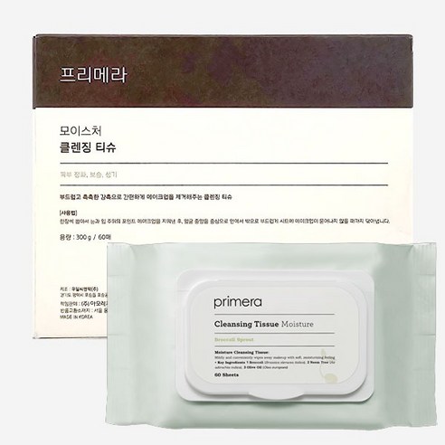 아모레 모이스처 클렌징 티슈 60매 (300g), 1개