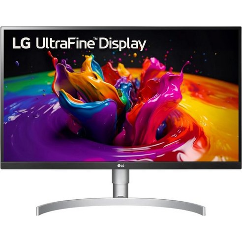 LG UltraFine 27인치 컴퓨터 모니터 27UP850N-W VESA 디스플레이를 갖춘 IPS 4KHDR400 및 USB Type-C 화이트, Power Delivery : 90W