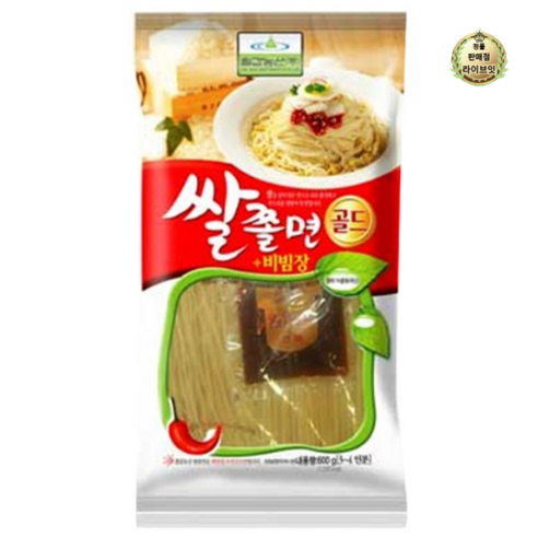 칠갑농산 쌀쫄면골드 + 비빔장, 600g, 1개