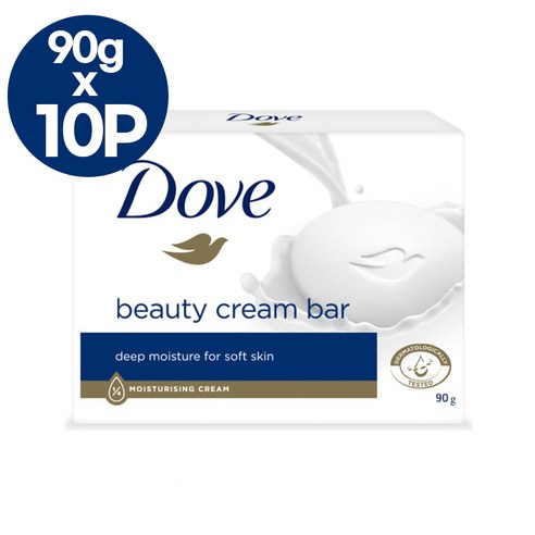 도브 뷰티바 도브비누 90g 화이트(크림바) 10개
