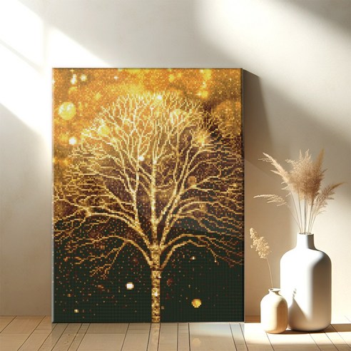 루시앤에밀리 보석십자수금전수 최신26면+AB비즈 DIY 대형보석십자수, 1세트, 80x 40cm 해바라기화원 십자수완성수 Best Top5 13 주얼리아트 보석십자수 액자형 DIY 50X40cm 01. 금전수 나무, 1세트