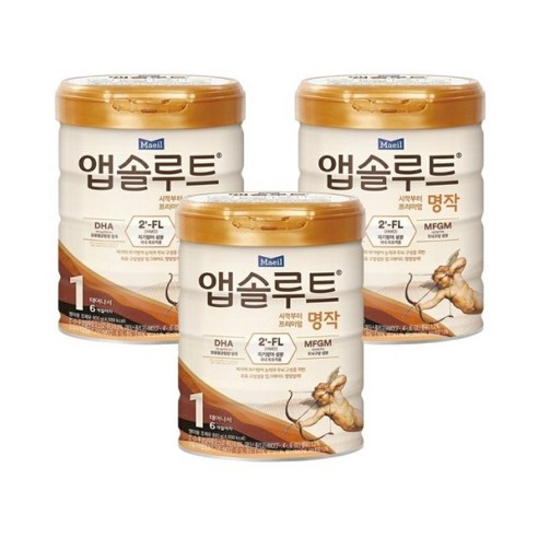 앱솔루트 프리미엄 명작 분유 1단계 800g, 800g, 1개 800g × 1개 섬네일