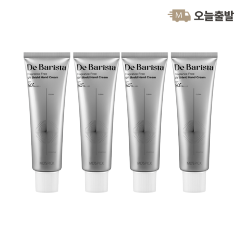 엠디스픽 드 바리스타 무향 선 쉴드 핸드크림 SPF50+ PA++++, 4개