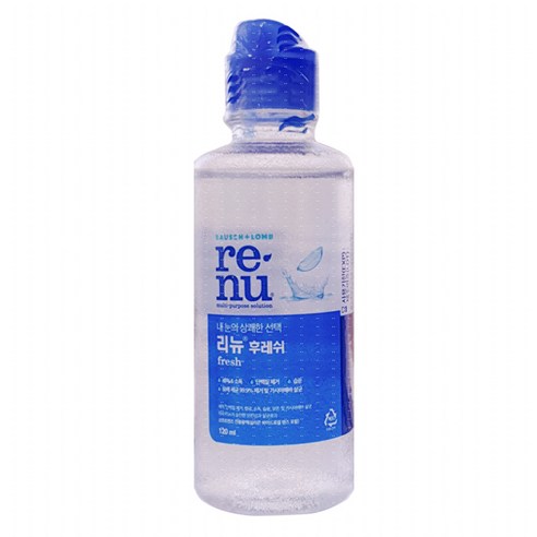 리뉴 후레쉬 렌즈 세정액, 120ml, 1개