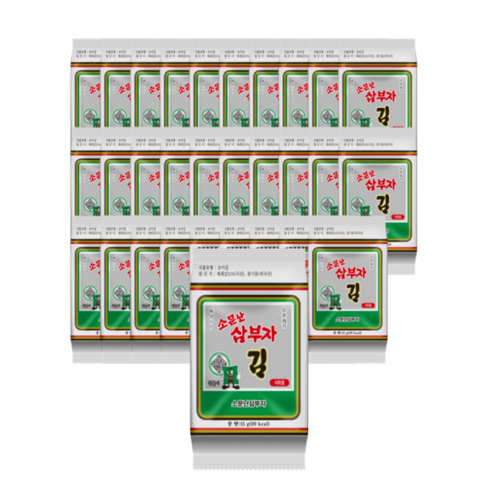 소문난삼부자 본사 재래 식탁김, 15g, 30개