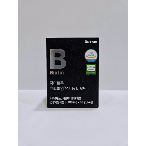 닥터트루 프리미엄 유기농 비오틴 400mg x 60정, 60개, 1개