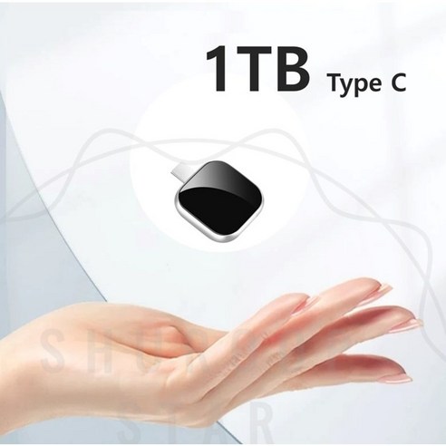 슈룹스타 1TB 1000G USB 메모리 2024년형 C타입 갤럭시 아이폰 외장 하드, 블랙실버 1TB C타입, 1개