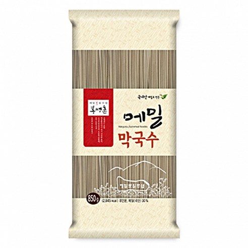 봉평촌 메밀국수 2호 850g 1봉지(국내산메밀)봉평메밀국수 메밀면 냉모밀 냉면 소면 소바, 1개