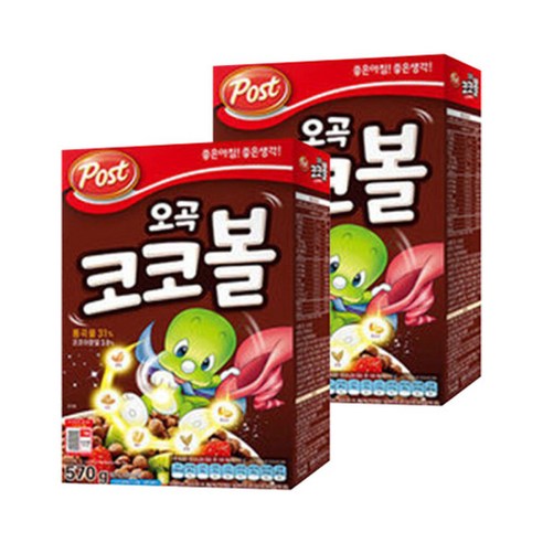   포스트 오곡 코코볼 570gX2개, 570g, 2개