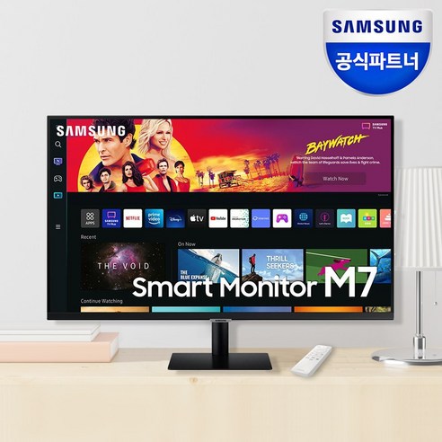 삼성전자 스마트모니터 M7 S32BM700 UHD 4K 32인치 C-Type 4ms Youtube 넷플릭스 덱스 미러링, 단일속성