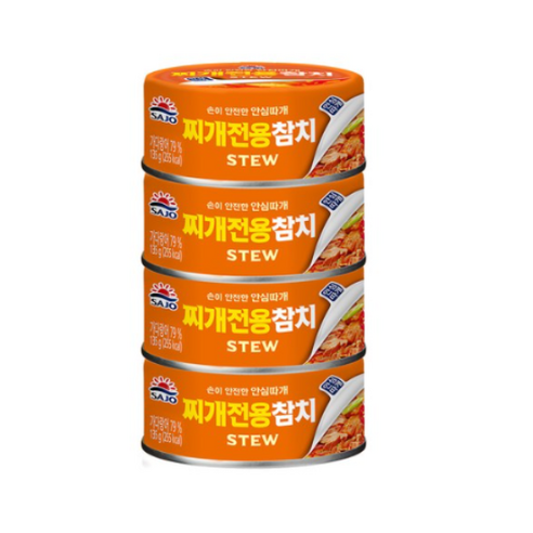 사조 찌개참치 안심따개, 14개, 85g