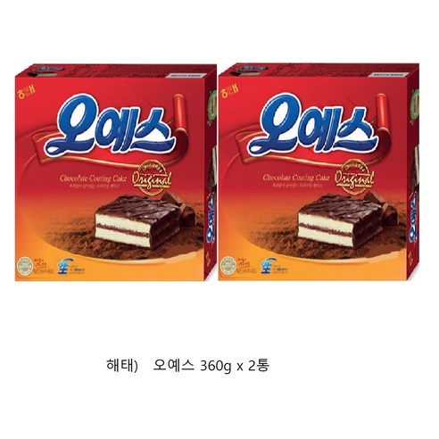해태제과 오예스, 360g, 2개