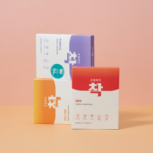 그날 생리통 배찜질 핫 온열패치 여친선물 온열감 3종류 [착패치], 80%엘로우, 1박스, 2개입