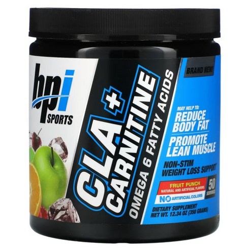 Bpi Sports CLA + 카르니틴 프루트 펀치, 2개, 350g