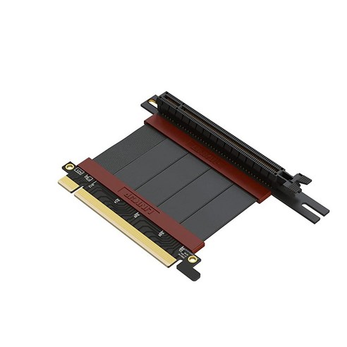 LINKUP - 울트라 PCIe 4.0 X16 라이저 케이블 [RTX4090 RX6950XT x570 B550 Z690 테스트 완료] 차폐 고속 수직 마운트 게이밍 PCI Expr, Black_30cm