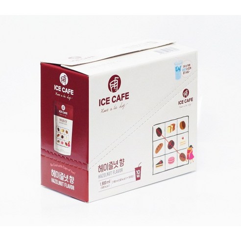 여름날을 상쾌하게 달콤하게 하는 아이스카페 헤이즐렛향 커피