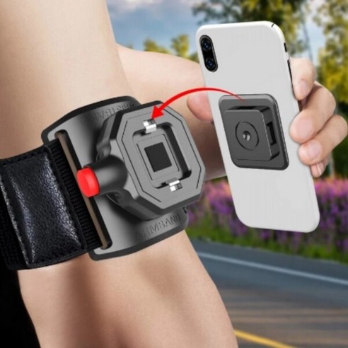 스마트폰 손목거치대 UNI360 암밴드 작업 배달 버클 360도회전