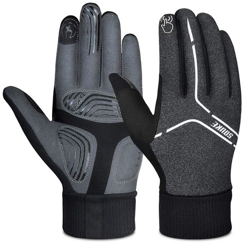 수케스포츠 글러브 자전거 장갑 ST1902, Black + Grey, 1개