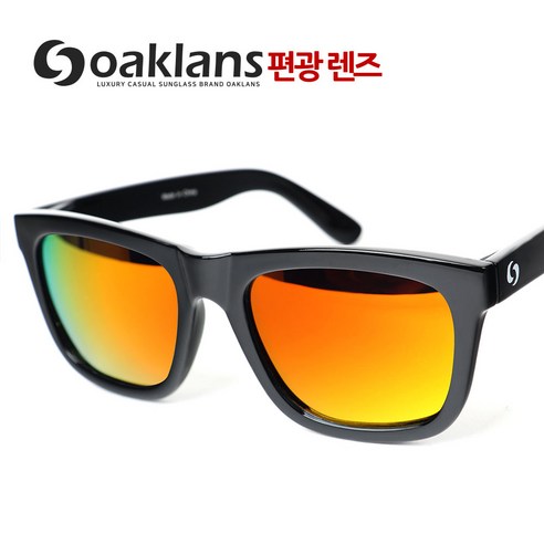 오클랜즈 스포츠 패션 보잉 편광 선글라스 K710, 화이트 프레임 + 스모그 렌즈