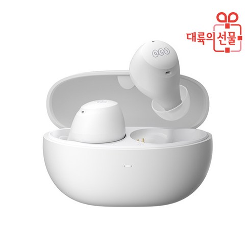 QCY HT07 ANC APP 블루투스이어폰 액티브노이즈캔슬링, 화이트