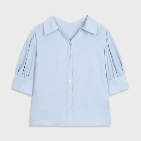 미쏘 소매 볼륨 블라우스