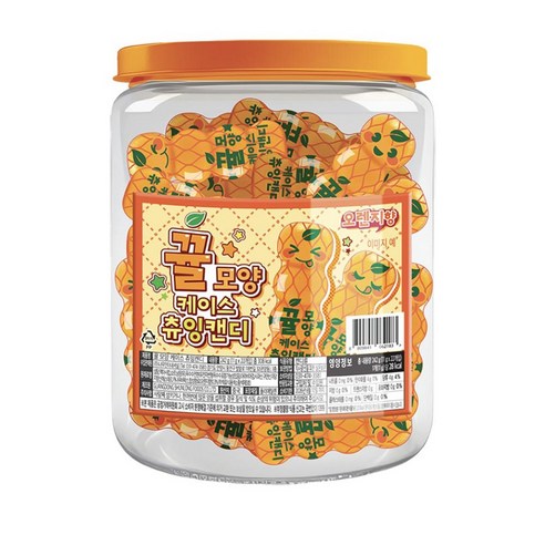 뀰 모양 케이스 츄잉캔디 22p, 2개, 242g