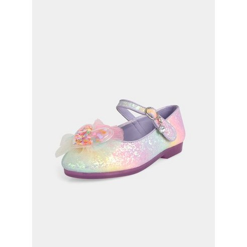 빛나는 레인보우 하트와 편안함을 선사하는 슈펜 여아용 레인보우 하트 라이팅 구두