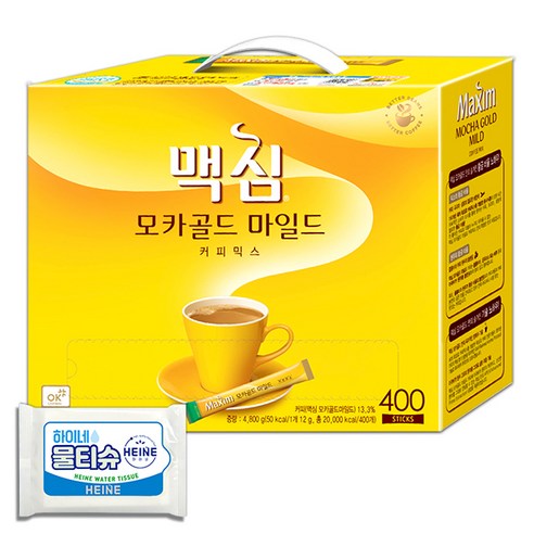 맥심 모카골드 커피믹스 400T, 400개입, 1세트, 12g