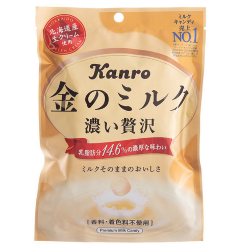 칸로 금의 밀크 사탕 80g (5개 묶음) 킨노 밀크 진한 우유캔디 국내배송, 2개