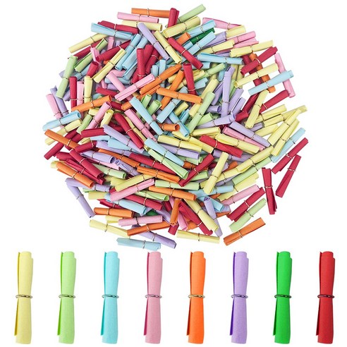 240pcs 마리편지 손편지 소원지 종이 손편지 DIY 파티 선물 발렌타인 데이 위시 보틀로 사용 가능 (믹스 컬러)