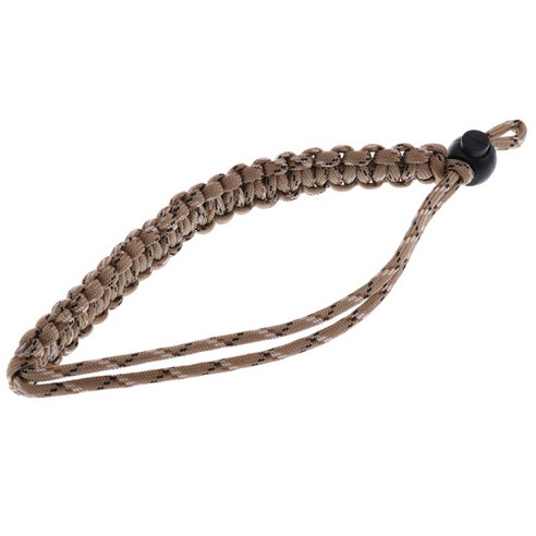땋은 Paracord 조정 가능한 카메라 손목 스트랩/팔찌, 사막 카모, 34x2cm, 나일론