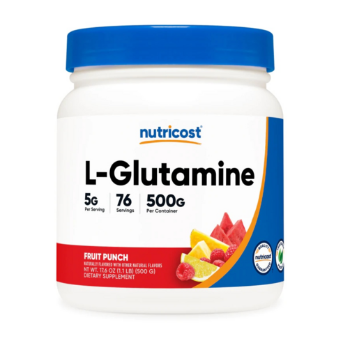 Nutricost L-글루타민 후룻펀치, 500g, 1개