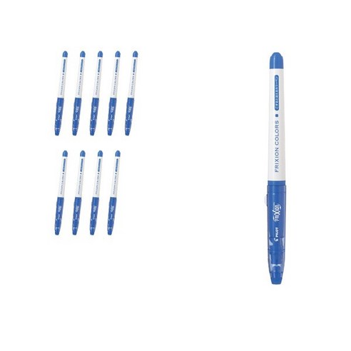 파이롯트 프릭션 칼라 수성펜 0.6mm SFC-10M, 코발트블루, 10개