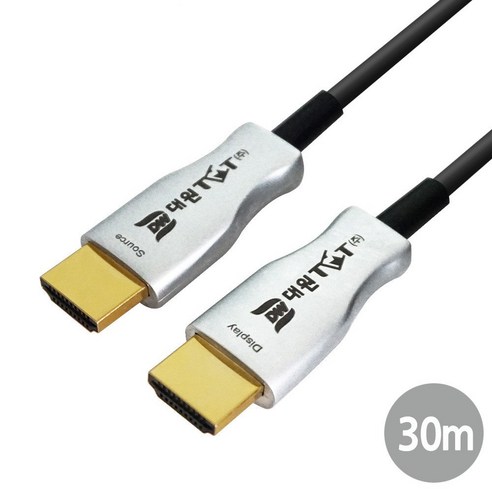 광 HDMI 2.0 케이블 30M 실버메탈 DW-HODC30, 1