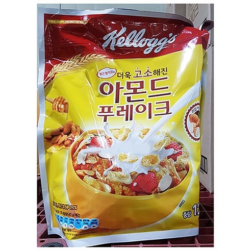 [농심켈로그] 아몬드후레이크 (켈로그 1.2k) X 4, 1.2kg, 1개