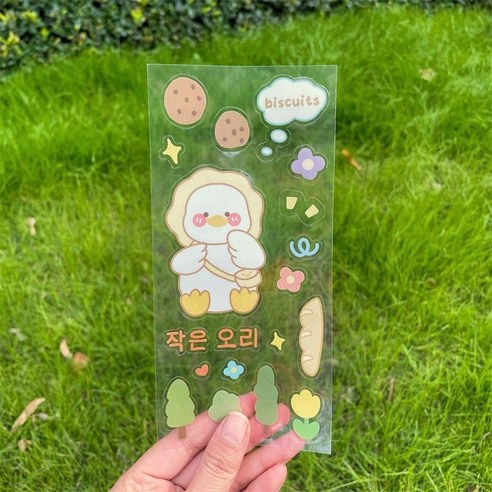 ZZJJC 저금통 저금통 아이디어 캐릭터 작은 집 대용량 플라스틱 수납 가능저금통, PET 투명 방수 스티커 - 소풍소오리