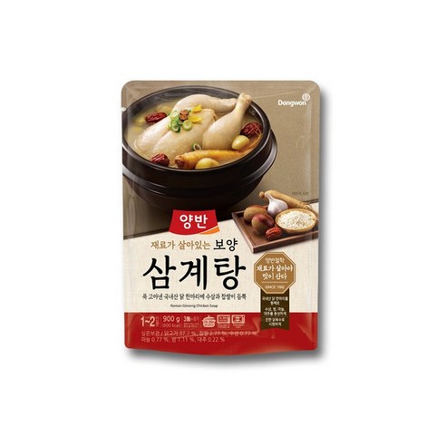 동원 양반 보양 삼계탕 900g, 12개