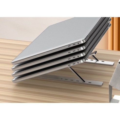 편리한 작업환경을 위한 KCJ 노트북 맥북 거치대 알루미늄 높이조절 스탠드
