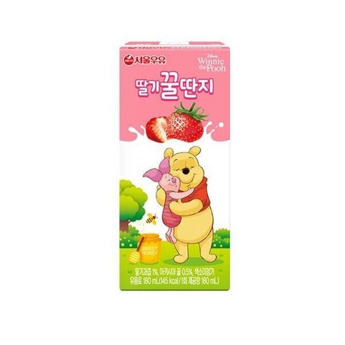 서울우유 딸기꿀딴지, 180ml, 120개