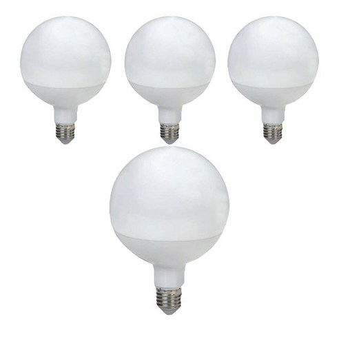 [데이타임]LED 볼전구 G120 롱타입 20W 4개입, 주광색, 4개