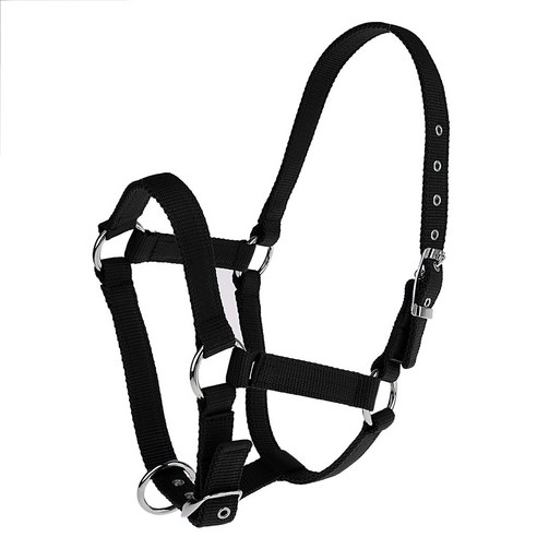 YSSHOP 조정 가능한 나일론 웨빙 승마 서양 말 고삐 승마 착용, 블랙 M, 설명, 설명
