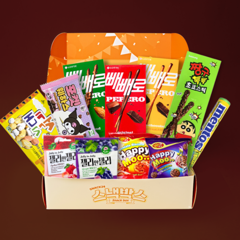 스낵24 빼빼로데이 빼빼로선물 인기과자모음 빼빼로선물세트 11p, 1세트, 과자 15p