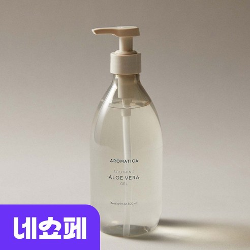 아로마 티카 진정 수분 쿨링 번 비건 수딩 알로에 베라 젤 500ML, 1개