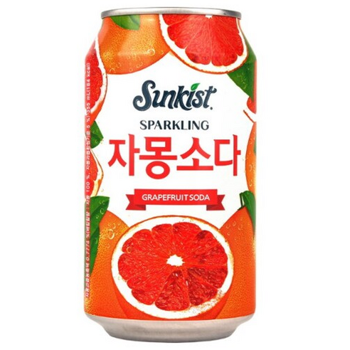   해태음료 썬키스트 자몽소다 355ml 24캔 박스포장 뚱캔, 24개