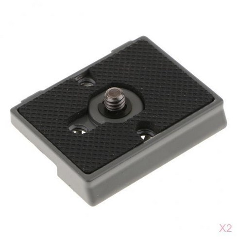 200PL-14 496 RC2 블랙용 2x 카메라 삼각대 퀵 릴리스 플레이트, 설명, 블랙, 금속